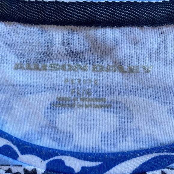 ALLISON DALEY BLUE SLEEVELESS TOP SIZE PL - Picture 4 of 7